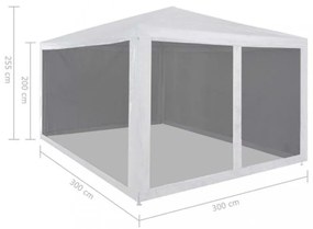 partisátor 4 hálós oldalfallal 3 x 3 m