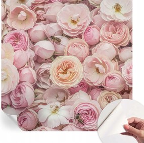 Öntapadós Dekoratív Fotótapéta Hálószobába Gyönyörű virágok 250x250 cm