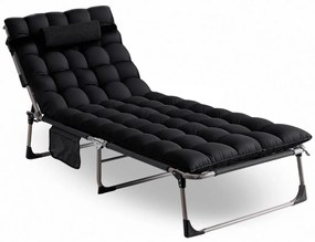 Kempingágy Fekete VENUS