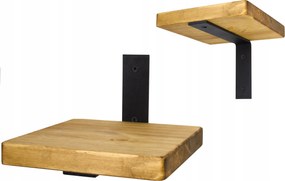 Függő virágtartó, fali Loft virágtartó polc, ipari 20cm x 20cm