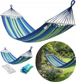 Kerti függőágy 260x150cm Turista rúddal Erős