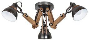 Rabalux 2724 - Csillár AKSEL 3xE14/15W/230V fekete