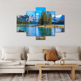 Kép - Hegyvidéki táj folyóval (150x105 cm)