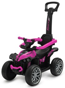 Baby Mix Mega Prime EVA futóbicikli vezetőrúddal, rózsaszín