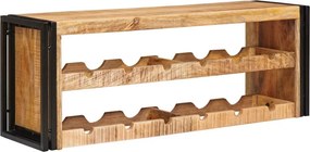 vidaXL Borágas Barna 100 x 45 x 33 cm Tömör Durva Mangófában