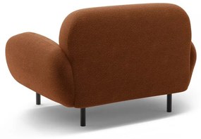 Terrakotta színű buklé fotel Poppy – Micadoni