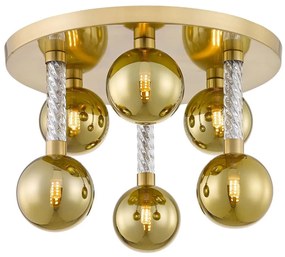 Zuma Line C0583-06D-2GHF - Felületre szerelhető csillár MIDA 6xG9/6W/230V réz