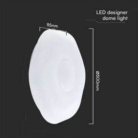 LED Dimmelhető mennyezeti lámpa LED/60W/230V 3000-6500K 50 cm fehér + távirányító