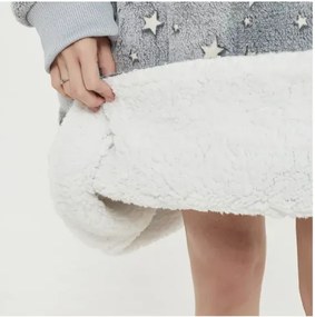 Sötétben világító takaró ujjal és kapucnival - Rózsaszín