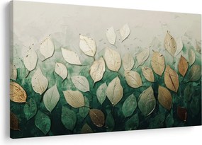 Kép - Arany-zöld levelek (90x60 cm)