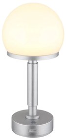 Globo 21034SI - LED Újratölthető érintős asztali lámpa HAKU LED/2,5W/5V 2800K ezüst