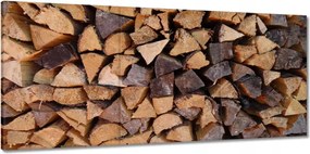 Vászonkép 150x70 Fa a kandallóhoz