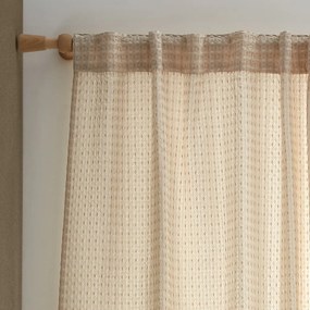 Bézs fényáteresztő függöny 140x183 cm Muscat Waffle – Pineapple Elephant