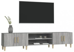 szürke sonoma színű szerelt fa TV-szekrény 180 x 31,5 x 40 cm