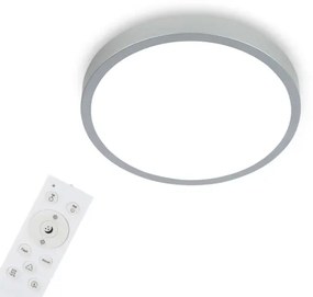 Briloner 3709-014 - LED RGBW Dimmelhető mennyezeti lámpa LED/22W/230V ezüst + távirányító