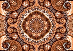 Fotótapéta Paisley Bézs Etnikai dísz 200x140 +ragasztó