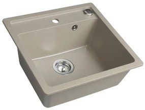 Sapho - Konyhai mosogató 53x50 cm gránit/bézs