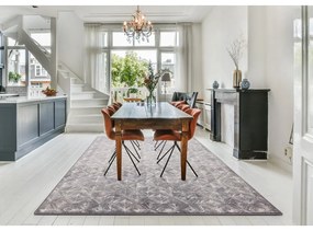 Szürke gyapjú szőnyeg 200x300 cm Moire – Agnella