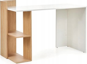 Fino íróasztal tölgy arany fehér Halmar ifjúsági funkcionális elegáns