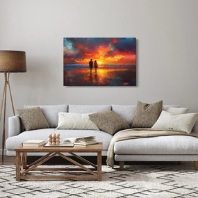 Kép - Séta a tengerparton (90x60 cm)