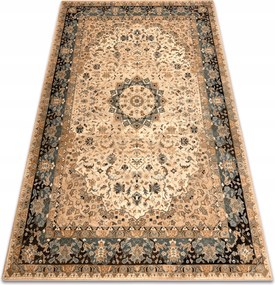 Gyapjú szőnyeg Omega Adagio rozetta vintage konyak Keret Klasszikus 200x300 cm