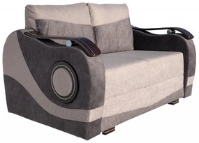 Rafi új 2-es (ágyazható) kanapé, k. Szürke-szürke