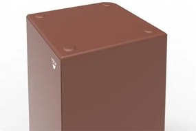 Papírkosár, 18 liter, fém, ALBA, terrakotta (BAF96)