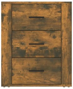 füstös tölgy színű szerelt fa éjjeliszekrény 50 x 36 x 60 cm