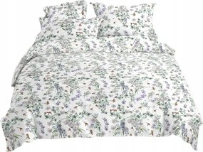 Ágyneműhuzat Szatén Pamut Rét Provence Virágok Floral 160x200