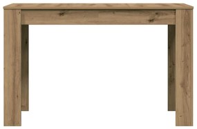 Étkezőasztal kézműves tölgy 120x60x76 cm műszaki fa