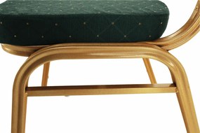 Rákásolható szék, zöld/arany festés, ZINA 3 NEW