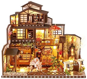 2Kids Toys - Miniatűr Honosná sakurová villa házikó 2xAAA elemmel