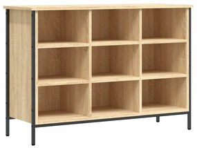 sonoma tölgy színű szerelt fa cipőszekrény 100x35x70 cm