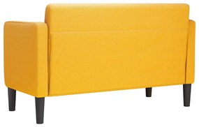 világossárga kordbársony szövet loveseat kanapé 109 cm