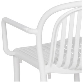 Fehér műanyag étkezőszék Alia – Ixia