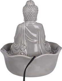BALANCE kerámia asztali szökőkút Buddha, szürke