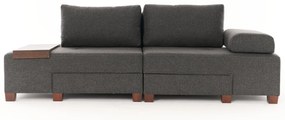 3 személyes kanapéágy Perenna Linen - Antracit