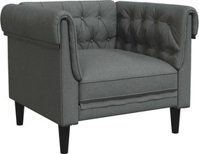 vidaXL Kanapé Sötétszürke 78,5 x 74,5 x 74,5 cm Poliészter