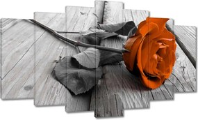 Vászonkép 140x80 Tearózsa Deszka