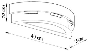 Fali lámpa HELIOS 1xE27/60W/230V fehér