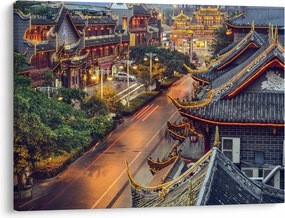 Kép - Qintai Road, Chengdu, Kína (70x50 cm)