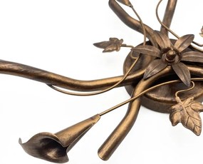 Felületre szerelhető ROZETA csillár 3xE14/40W/230V, bronz