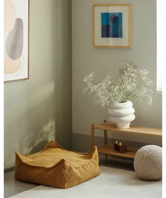 Barna buklé gyerek babzsákfotel Square – Wigiwama