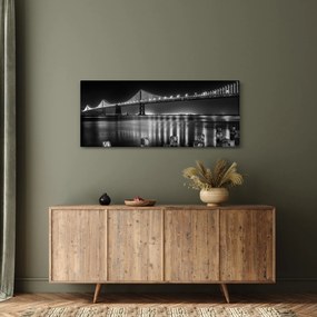 Kép - Fekete-fehér híd (120x50 cm)