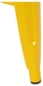 Sárga fém bárszék szett 2 db-os (ülésmagasság 61 cm) – Ixia