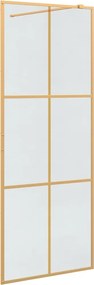 vidaXL Walk-in zuhanyfal Arany 80 x 195 cm edzett üveg