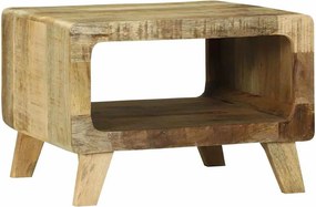 vidaXL Dohányzóasztal Barna 50 x 50 x 35 cm Tömör Mangófát