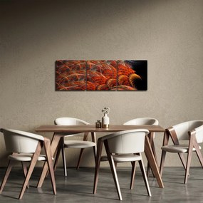 Kép - Absztrakt toll utánzat (órával) (90x30 cm)