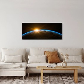 A Föld bolygó képe az űrből (120x50 cm)