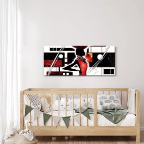 Egy ősi hölgy képének festménye (120x50 cm)